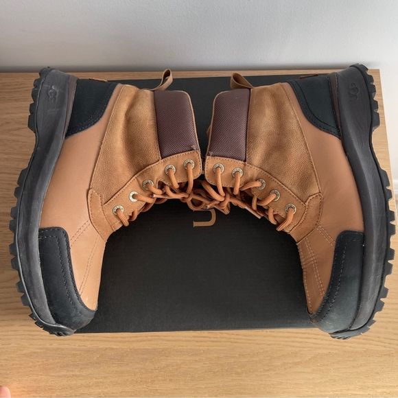 UGG boots Men's Emmett duck waterproof boot 7 brown Black Lace-Up ankle winter - Picture 6 of 12